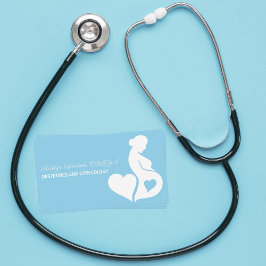 Cartão De Visita Obstetrícia Ginecologia Maternidade Ward Baby Blue