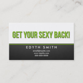 Cartão De Visita Obtenha sua parte traseira "sexy" - crescimento -