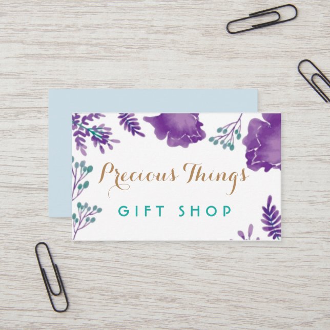 Cartão De Visita Oceânia, 3,54" x 2,165", Matriz Padrão (Frente/Verso In Situ)