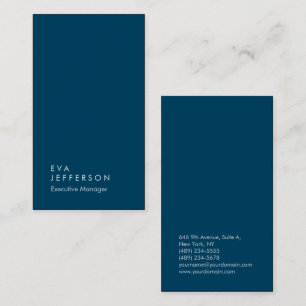 Cartão De Visita Oceano azul elegante e único moderno