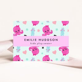 Cartão De Visita Octopus, medusa, centro de jogos, centro de ativid