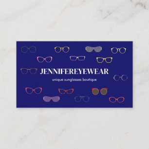 Cartão De Visita Óculos de Sol de Moda Navy Optic Eyewear