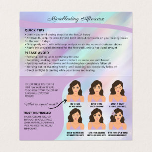 Cartão De Visita Óculos Microbordos Orelhas Após Cuidados e Comprom