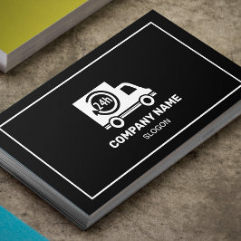 Cartão De Visita Oferecer o profissional preto e branco moderno e r