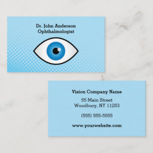 Cartão De Visita Oftalmologista colorido