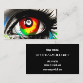 Cartão de visita oftalmologista. Imagem impression