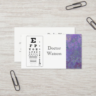 Cartão De Visita Oftalmologista Ocular Olho