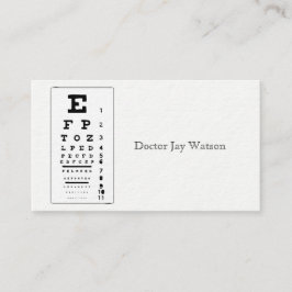 Cartão De Visita Oftalmologista Oftalmologista De Destino