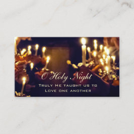 Cartão De Visita Oh, Santa Noite, Ele realmente nos ensinou a amar