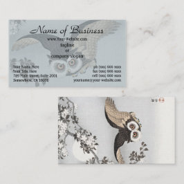 Cartão De Visita Ohara Koson Scop Cherry Blossoms & Moon