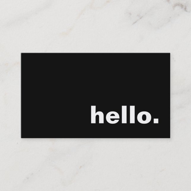 Cartão De Visita olá! (Frente)