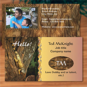 Cartão De Visita Olá, Buparticipantes Iguana 1069