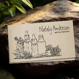Cartão De Visita Óleos de Aromaterapia Lápis