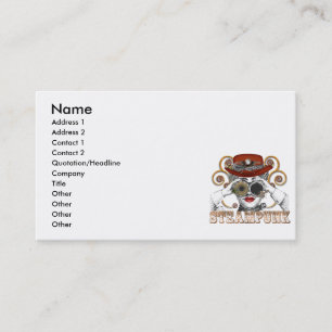 Cartão De Visita olhando esteticamente steampunk arte de colagem st