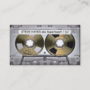 Cartão De Visita Olhar da cassete de banda magnética de música do