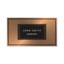 Olhar metálico de cobre escovado, frente e verso