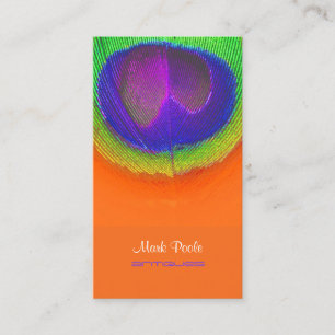 Cartão De Visita Olho/cobalto do pavão de PixDezines+esmeralda