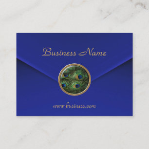 Cartão de Visita Olho de Pavão Jóia Azul Rico Velu