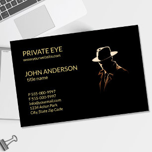 Cartão De Visita Olho privado Investigador Particular Moderno Negóc