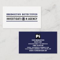 Olho Privado Negrito, Detetive Detetive Investigad
