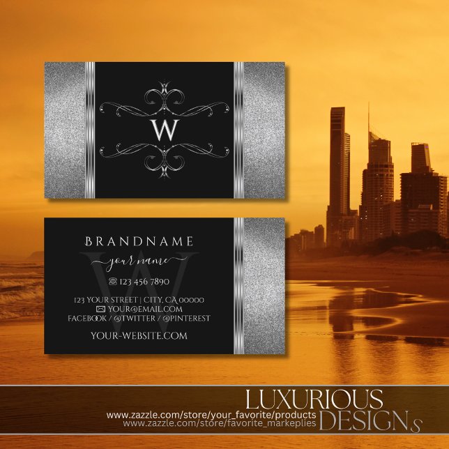 Cartão De Visita Olhos Capturando Ornamentado de Lata Negra (Criador carregado)