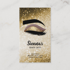 Cartão De Visita Olhos Dourados