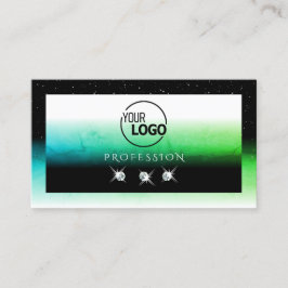 Cartão De Visita Olhos pegando preto branco e lacre com joias de lo