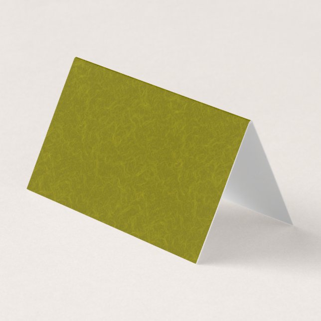 Cartão De Visita Olive green surface with subtle swirling pattern (Frente)