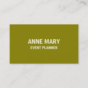 Cartão De Visita Olive Verde Branco Profissional Colorido Moderno