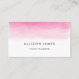 Cartão De Visita Ombre cor-de-rosa