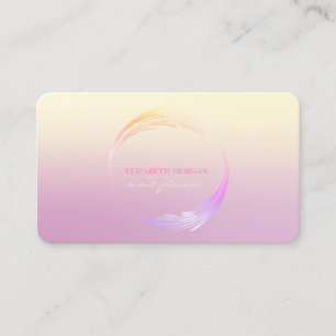 Cartão De Visita Ombre Geométrico Profissional Moderno