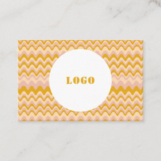 Cartão De Visita Ondas de Abstrato de Boho Personalizadas