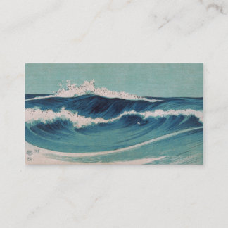 Cartão De Visita Ondas de oceano - Uehara Konen