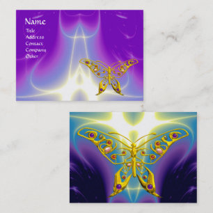 Cartão De Visita ONDAS LUMINOSAS DE BUTTERFLY HÍPER,Rosa,Roxo,Viole