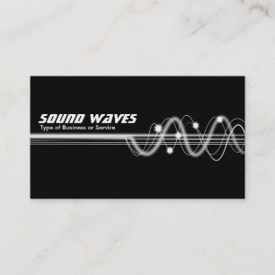 Cartão De Visita Ondas sadias II - preto