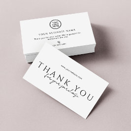 Cartão De Visita Online Store Order Packaging Thank You Inserts