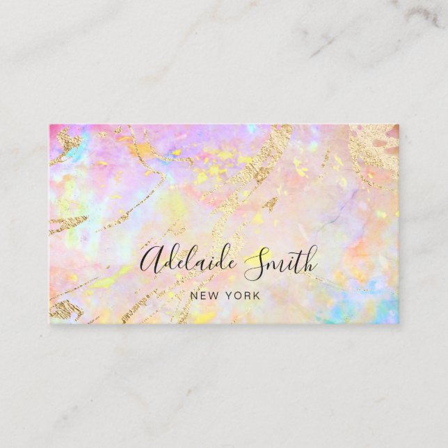 Cartão De Visita opal colorido (Frente)