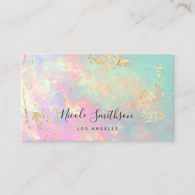 cartão de visita opal delicado (Frente)