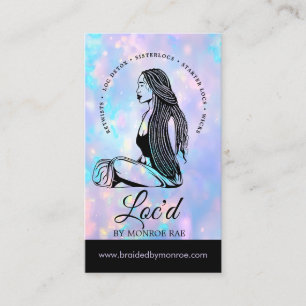 Cartão De Visita Opal Loctitian & Stylist Localiza Salão de Bela