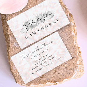 Cartão De Visita Opal Stone Silver Brusca Traço Luxo