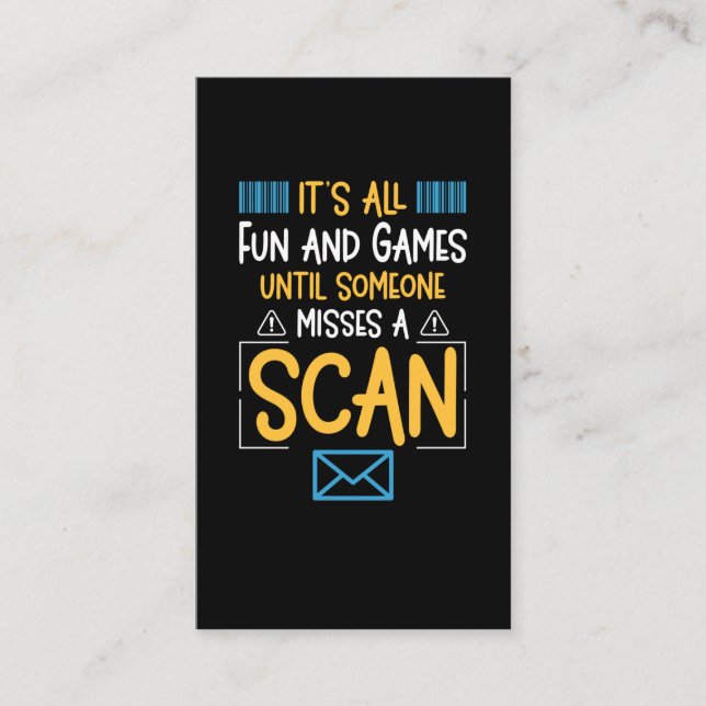 Cartão De Visita Operário Funny Postal (Frente)