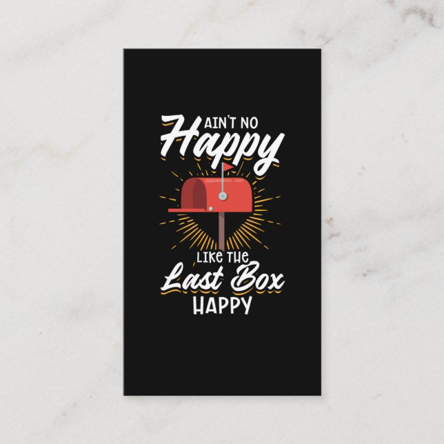 Cartão De Visita Operário Postal Funny Mail Carrier (Frente)