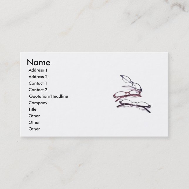 Cartão de visita óptico (Frente)