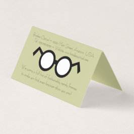 Cartão De Visita Óptico moderno optometrista moderno Nerdy Óculos n