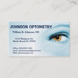 Cartão De Visita Optometrista/Cartão de visita de Optometria
