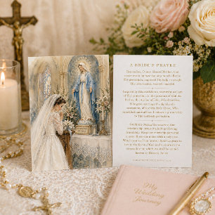 Cartão De Visita Oração da Noiva Nossa Senhora do Casamento da Graç