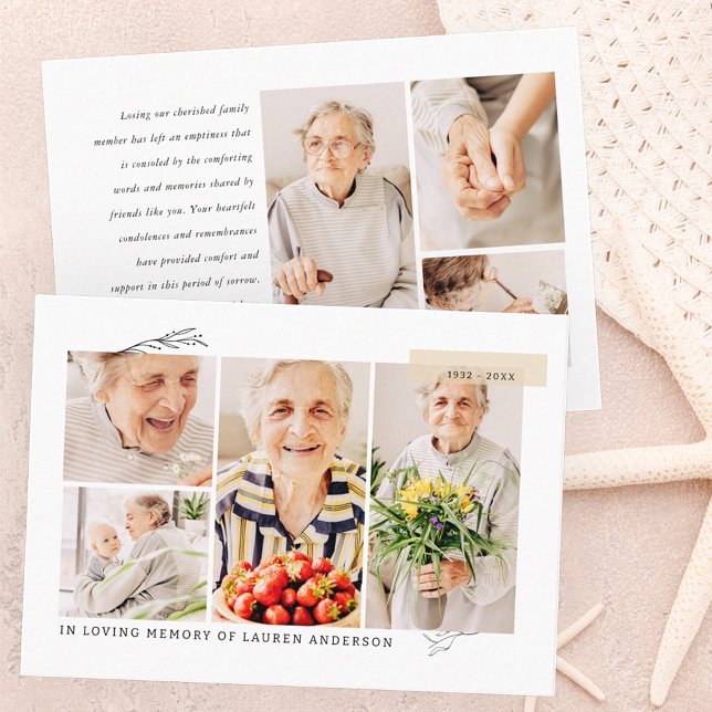 Cartão De Visita Orador Simples de Fotografias Moderno 7 Memorial (Criador carregado)