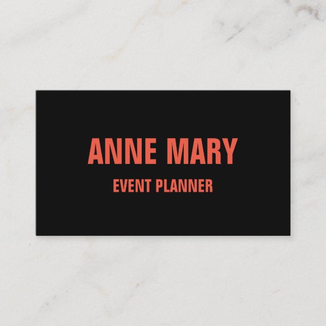 Cartão De Visita Orange Black Halloween Fall Rush Professional (Frente)