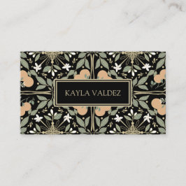 Cartão De Visita Orange Blossoms Botanical