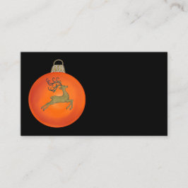 CARTÃO DE VISITA ORANGE CHRISTMAS BUBBLE